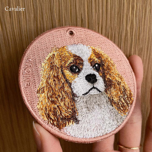 刺繍キーホルダー キーホルダー キャバリア スパニエル プチギフト