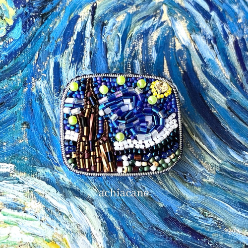 【レア 未使用級】ダイアナ　絵画シリーズ ゴッホ 星月夜 刺繍 パンプス22.5 レア 未使用級】ダイアナ 絵画シリーズ ゴッホ 星月夜 刺繍