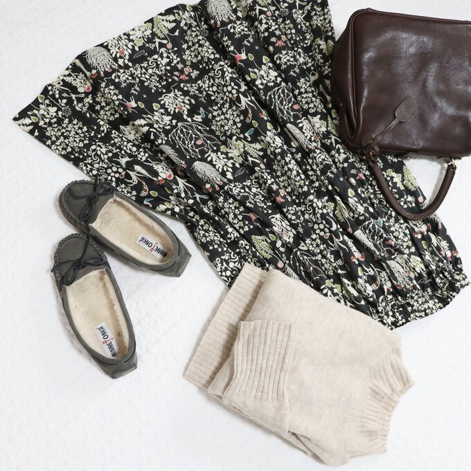 リバティ＊タックロングスカート