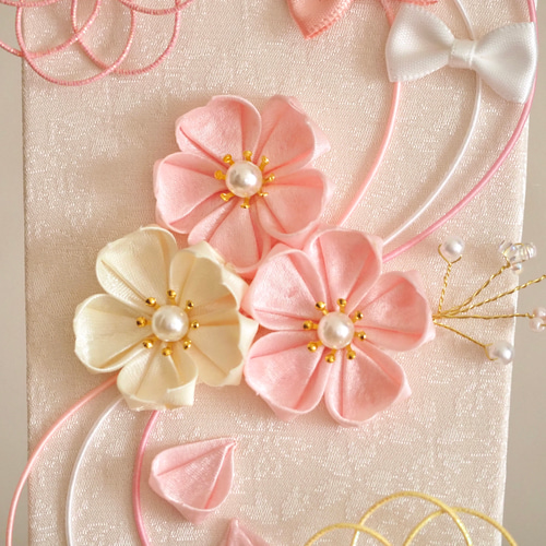選べる3種類】幸せを呼ぶ 桜とうさぎの羽子板飾り ハンドメイド