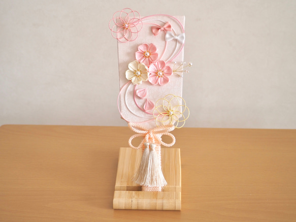 花束のような羽子板　つまみ細工　初正月　初節句　ハンドメイド　ひな祭り 花束のような羽子板 つまみ細工 初正月 ひな祭り ハンドメイド