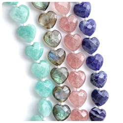 ∴天然石ビーズ∵ハートシェイプ 各2個入り 天然石 ☆buchuchu☆ 通販