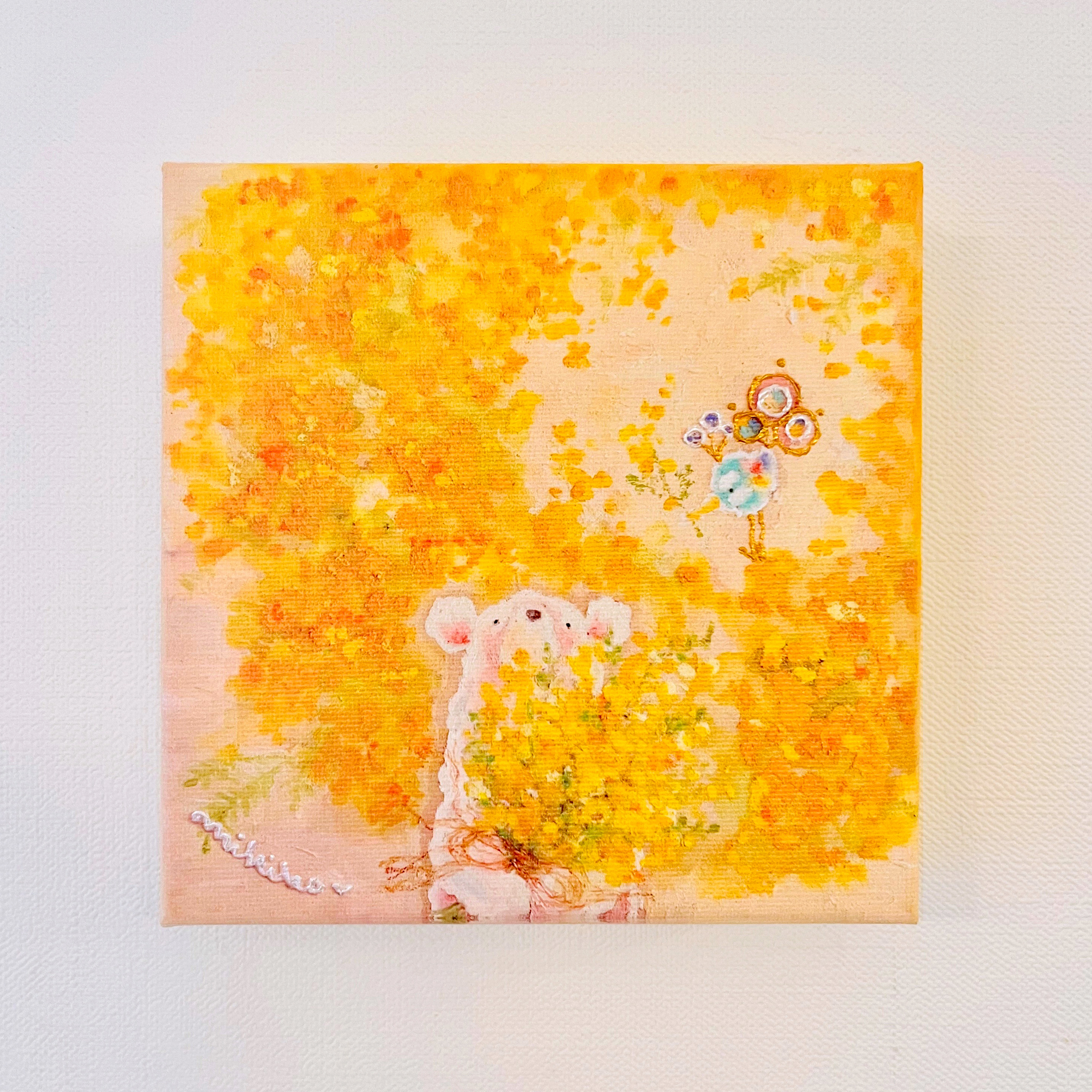 アートキャンバスパネル・ミモザ 〜ハルをキミと。