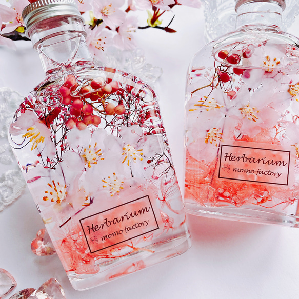 【母の日】春を告げる桜のハーバリウム　spring  フラワーギフト 1枚目の画像