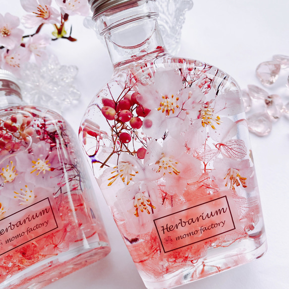 【母の日】春を告げる桜のハーバリウム　spring  フラワーギフト 4枚目の画像