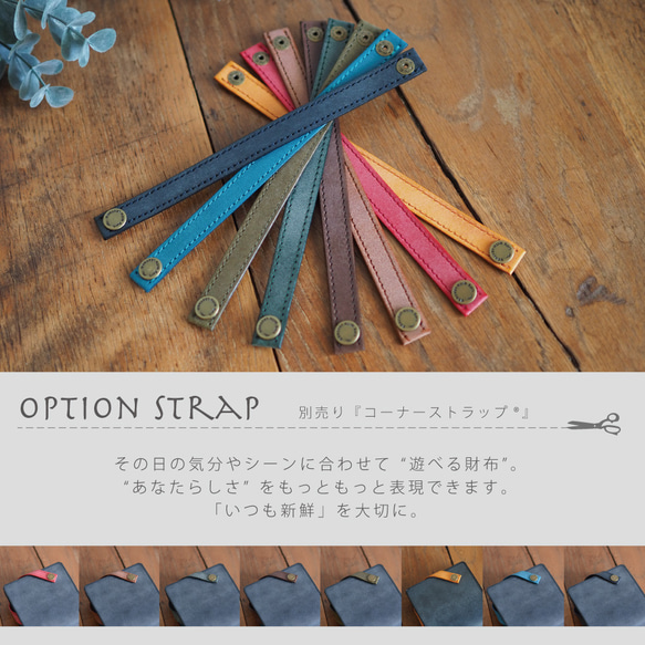 【3日以内発送】《特許のミニ財布》薄くて小さい二つ折り【理 kotowari® mini3】｜ターコイズ 12枚目の画像