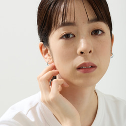 つけっぱなしOK　ミニフープピアス　純チタン製 5枚目の画像