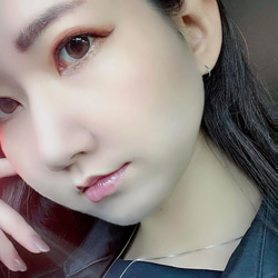 つけっぱなしOK　ミニフープピアス　純チタン製 9枚目の画像