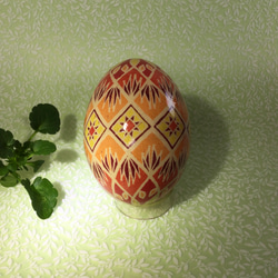 イースターエッグ(PYSANKY)  本物の卵です(๑˃̵ᴗ˂̵) 4枚目の画像