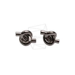 ERG-2623-R【2個入り】ノットラウンドピアス,Knot round Post Earring 1枚目の画像