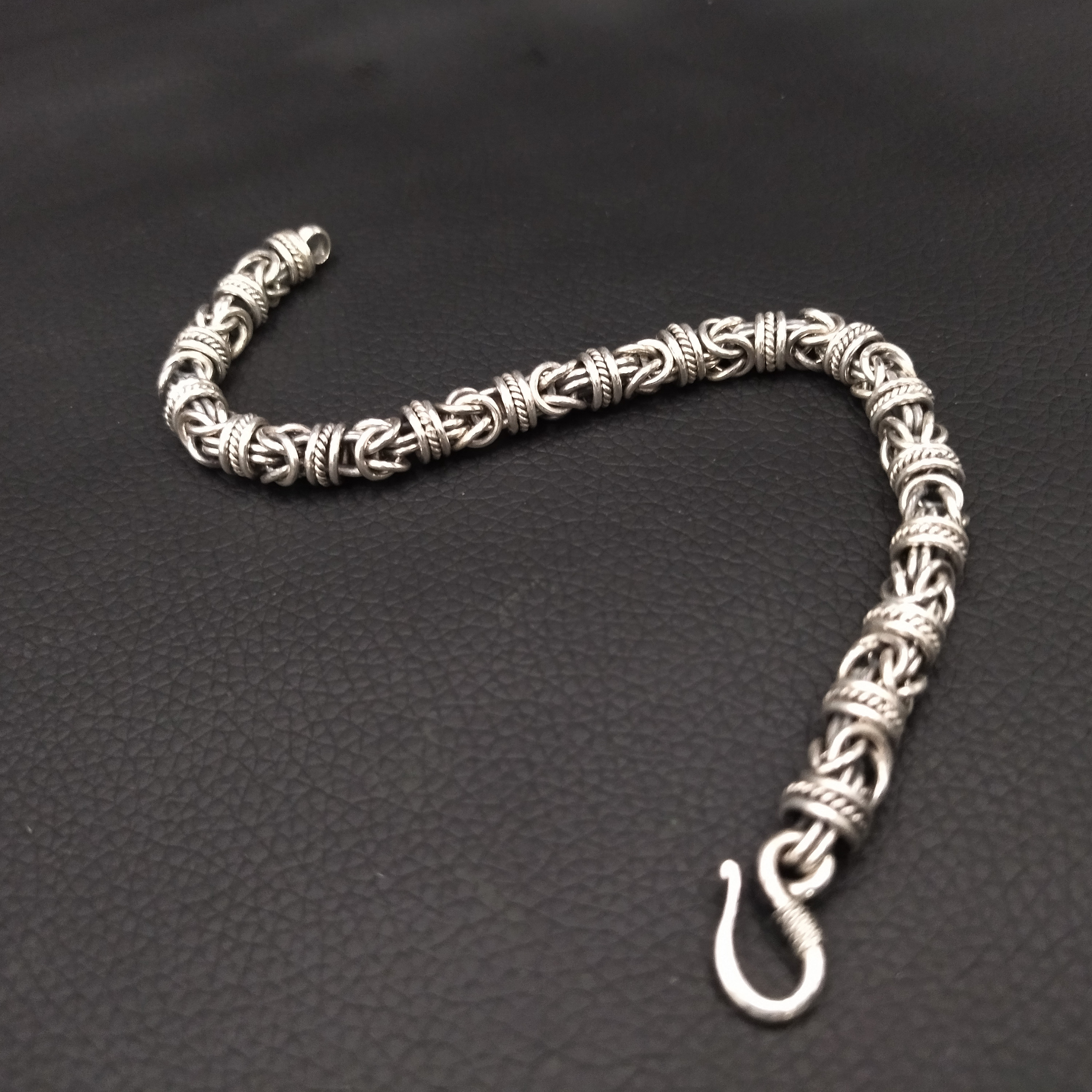 8mm極太トーテム【シルバーチェーンブレスレット】