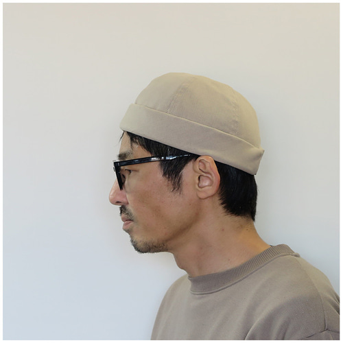 春夏向け ツバなしキャップ ～コットンリネンキャンバス