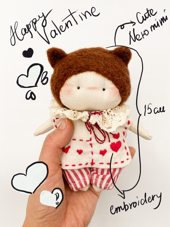 DIMOO ぬいぐるみ 猫耳付き Limited Edition Kitty Dimoo 13cm Extra Size Figure Cat on