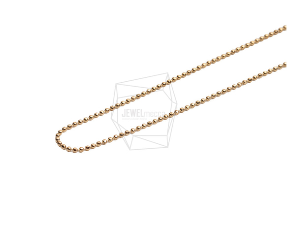 CHN-088-G【2個入り】ボールネックレスチェーン,Ball Chain for necklace/45.5cm 1枚目の画像