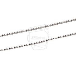 CHN-088-R【2個入り】ボールネックレスチェーン,Ball Chain for necklace/45.5cm 3枚目の画像