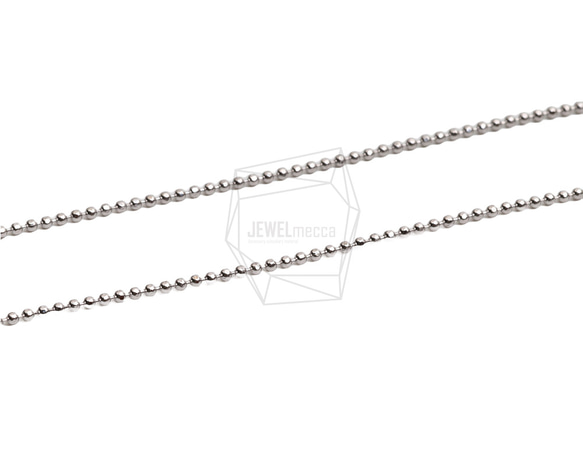 CHN-088-R【2個入り】ボールネックレスチェーン,Ball Chain for necklace/45.5cm 3枚目の画像