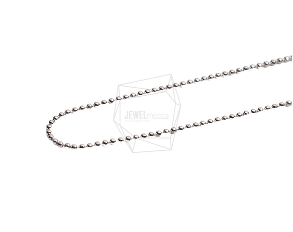 CHN-088-R【2個入り】ボールネックレスチェーン,Ball Chain for necklace/45.5cm 1枚目の画像