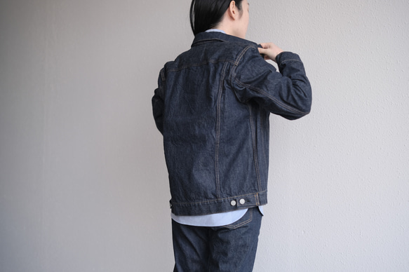 HANDROOM デニムジャケット INDIGO｜unisex3サイズ 6枚目の画像