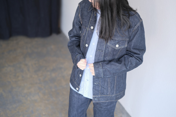 HANDROOM デニムジャケット INDIGO｜unisex3サイズ 13枚目の画像