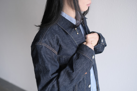 HANDROOM デニムジャケット INDIGO｜unisex3サイズ 12枚目の画像