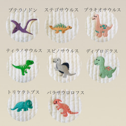 SとMの間のサイズ　ライヴリーダイナソー　minipouch ミニポーチ　ヌビ　コスメポーチ　サニタリーポーチ　恐竜 2枚目の画像