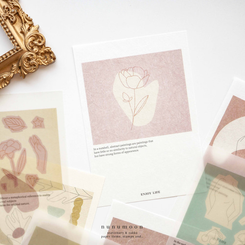 コラージュ素材 デザインペーパー 15枚 concept [AT992] その他雑貨