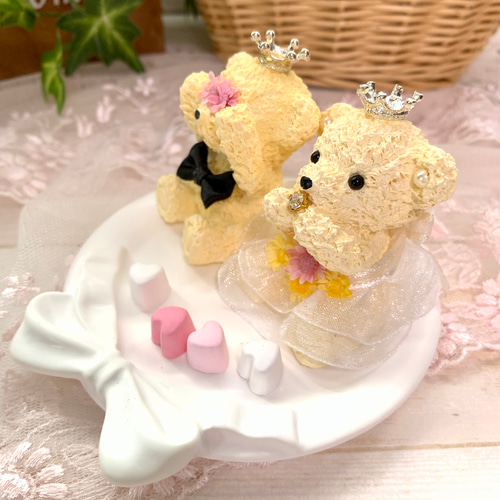 ❤︎展示品❤︎ 不思議の国のアリスA くま アロマストーン harmonie bougieのアロマストーン アロマっくま スター誕生🎵 踊って