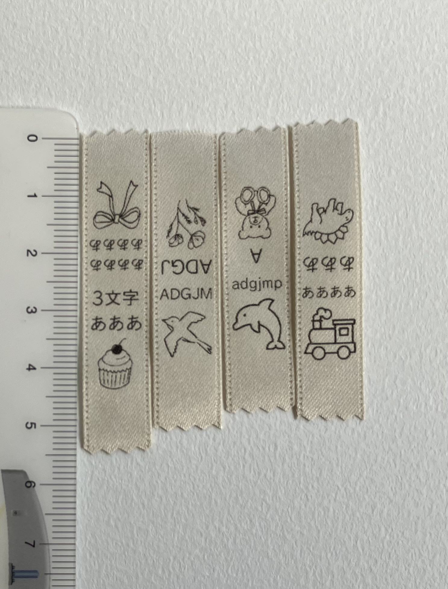 ⭐︎リボンタグ⭐︎3枚/set オーダー品 ハンドメイド素材 イラストと