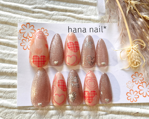 y2k ハート 夜空マグネット ネイルチップ y2k ハート 夜空マグネット ネイルチップ