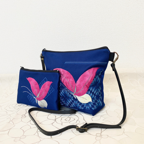 帯リメイクバッグ ポーチ付き 帯リメイクバッグショルダーバッグ