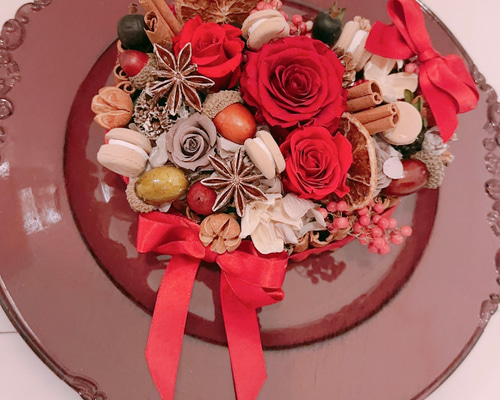 ❤️SALE❤️バレンタインハートチョコケーキプリザーブドフラワー