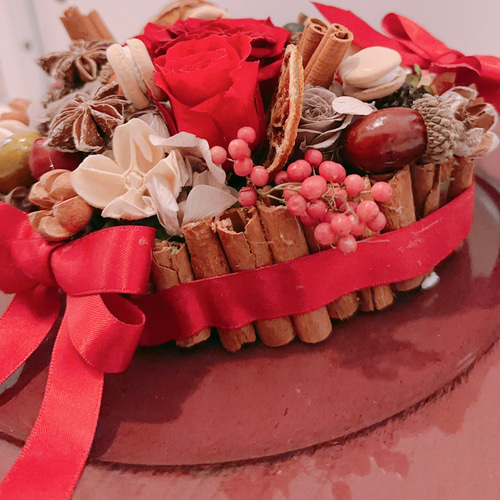 ❤️SALE❤️バレンタインハートチョコケーキプリザーブドフラワー