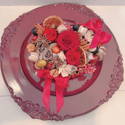 ❤️SALE❤️バレンタインハートチョコケーキプリザーブドフラワー