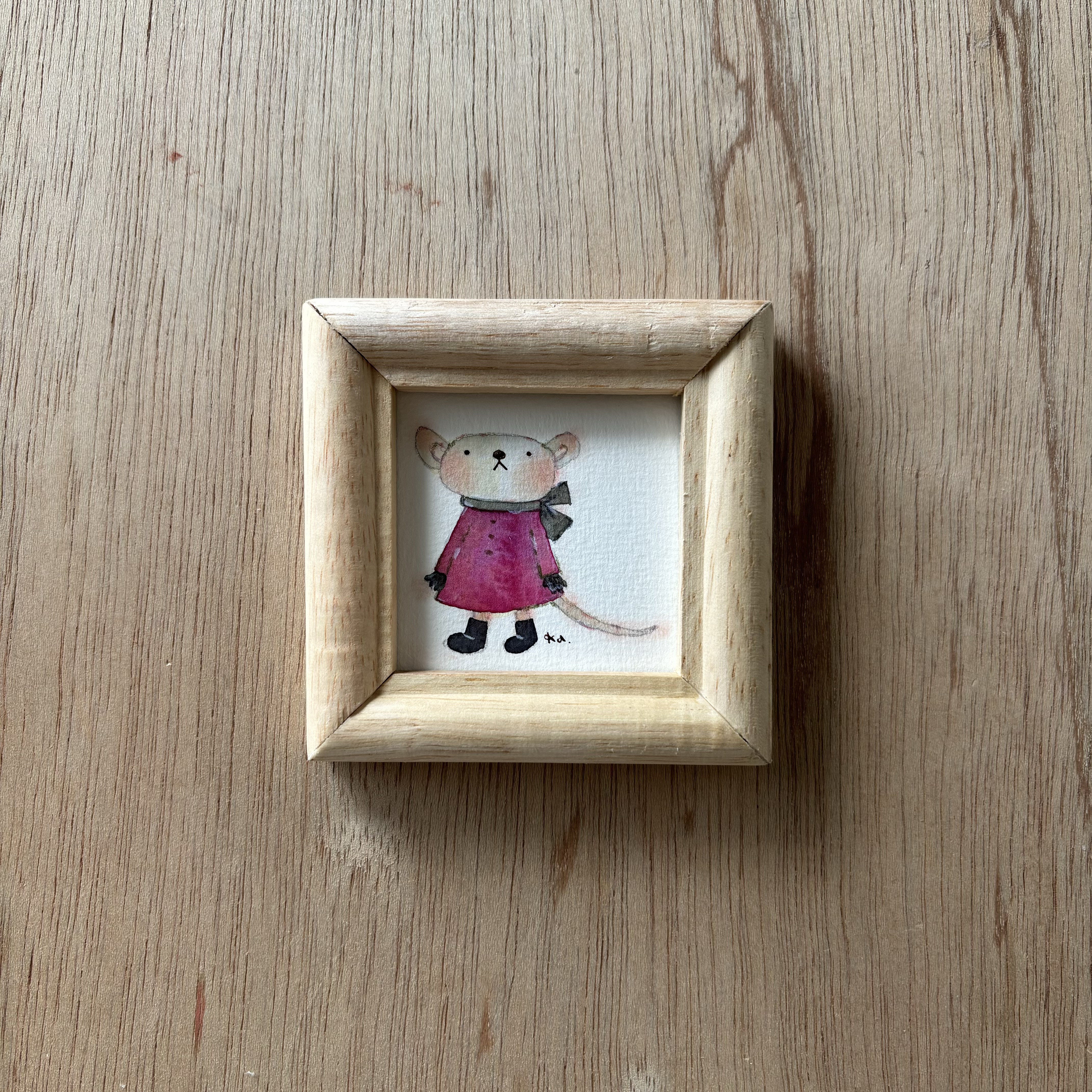 「道の先」ミニ額　原画