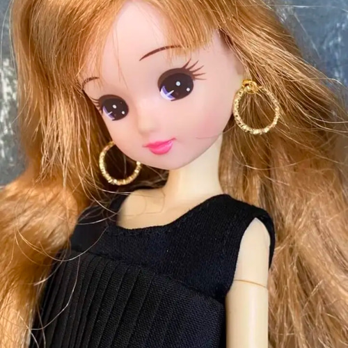 リカちゃんデザインリングピアス2点セット その他人形 kiki202402
