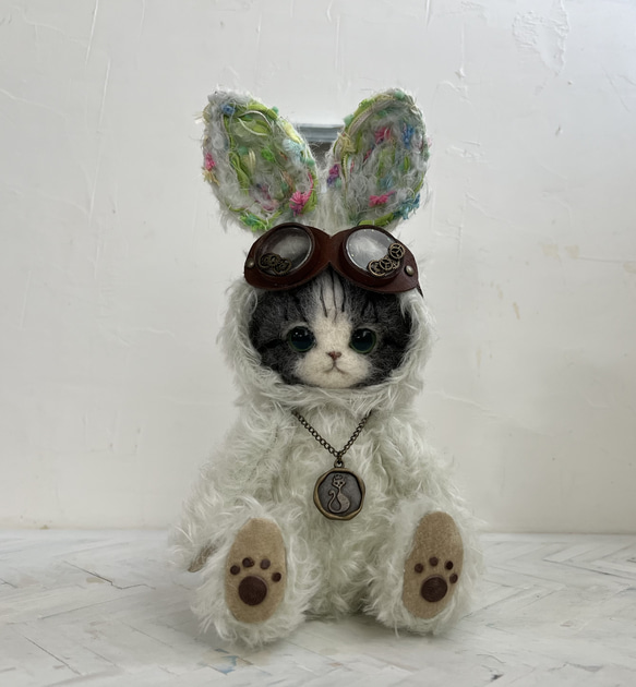 猫好きさんのための優しいお顔のテディキャット　テディベア 猫好きさんのための優しいお顔のテディキャット テディベア 猫好きさん