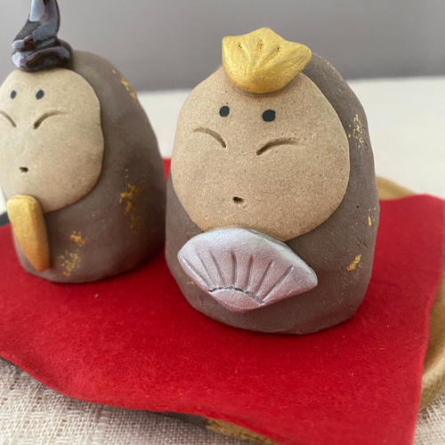 ひな人形セット(小)D お雛様 ひな祭り 桃の節句 初節句 陶器製