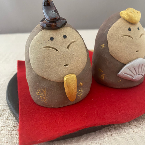 雛人形セット ひな祭り用 ひな人形セット 歓喜雛 本金衣装 平安春峰 高級ガラスケース付き