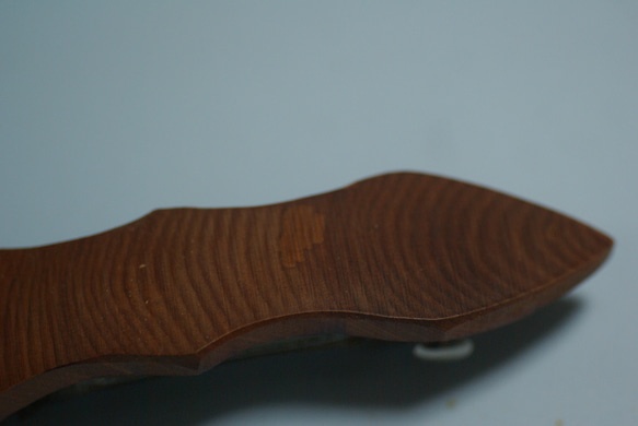 木製　バレッタ　ケヤキ杢 3枚目の画像