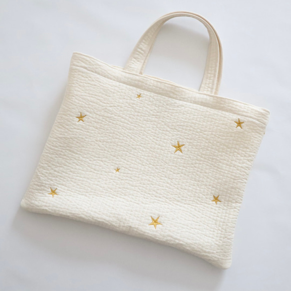 刺繍ヌビ レッスンバッグ 絵本バッグ 習いごと 手提げ