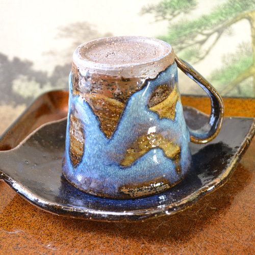 再入荷！】贅沢なコーヒーカップ+リーフ皿セット カップ