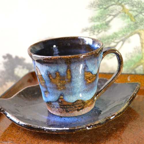 再入荷！】贅沢なコーヒーカップ+リーフ皿セット カップ