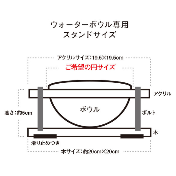 ねこ　倒れにくい 水飲み台とフード台セット （名入れ可） オリジナル 犬 猫 うちの子 7枚目の画像