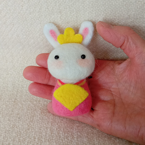 羊毛フェルト おひな様 うさぎ ウサギちゃんのおひな様【受注制作】 羊毛フェルト 88Factory