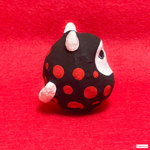 [新品] 圓點藝術黑貓達摩 | 藝術達摩貓達摩招財貓護身符 第7張的照片