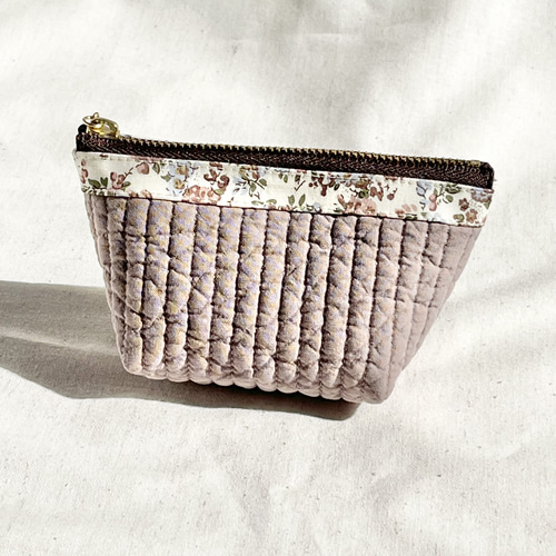 soldヌビキルト×リバティ ファスナーポーチ soldヌビキルト×リバティ