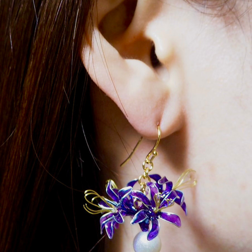 花とパールの幻想【MARNI】パール ドロップ ピアス レディース ジュエリー｜公式オンラインストア | Marni