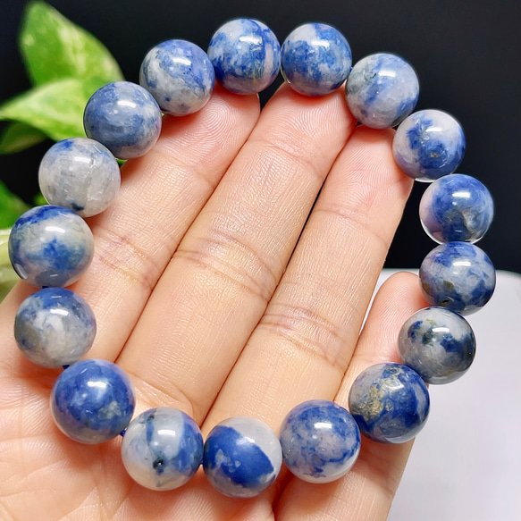 ブレスレット  天然石ソーダーライト 超美品】 ソーダライト ブレスレット 天然石 自然が生み出した