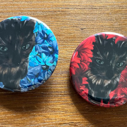 bonvoroid 幸せを呼ぶサビ猫 NO CAT NO LIFE 缶バッジ32mm 1枚目の画像