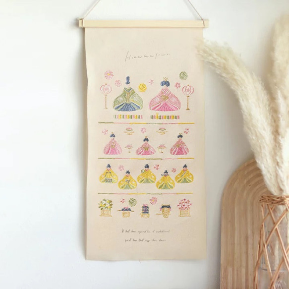 L】ひな祭り タペストリー 飾り 壁飾り 桃の節句 節句 初節句 女の子